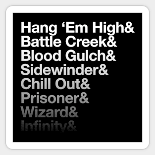 Halo CE Maps - Infinite Ampersand (White) Sticker